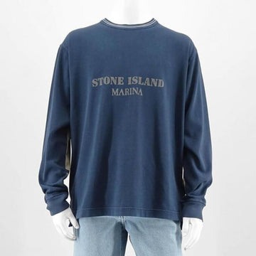 STONE ISLAND 206X4 MARINA_‘OLD’ TREATMENT Langarm-T-Shirt_Übergrößenpassform (8015206X4 V0127) 120584082 [P]