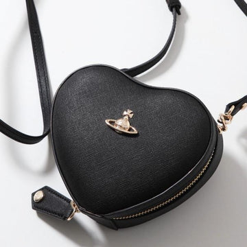 Vivienne Westwood Saffiano Mini Heart Crossbody Bag (5202006JU S000B N401) 110715084 [P]