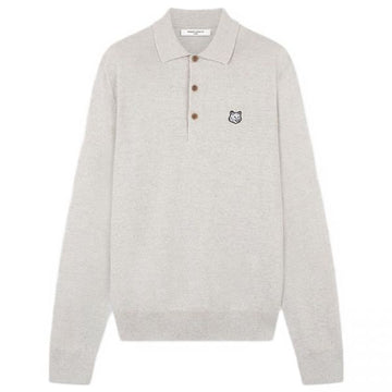 Maison Kitsune FOX HEAD PATCH POLO JUMPER (LM00206KT1036-H120) 111077924 [P]
