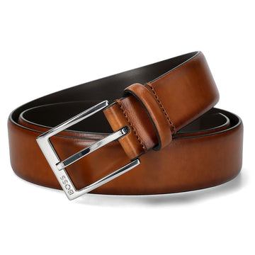 HUGO BOSS レザーベルト ロゴバックル 50482241 214 159114003 [P]