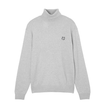 MAISON KITSUNE FOX HEAD PATCH REGULAR TURTLENECK (LM00812KT1036-H120) 115489180 [P]