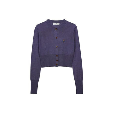 Vivienne Westwood Women's Bea Crop Cardigan Lavender 1803002U-Y001A-J402 126807161 [P]