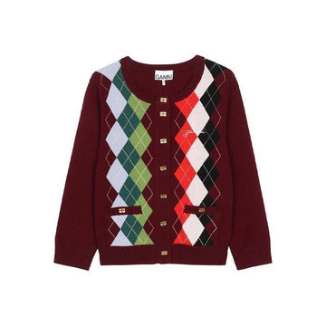 GANNI レディース カシミヤ ウール ミックス カーディガン タウニ ポルト K2532-730 137983560 [P]