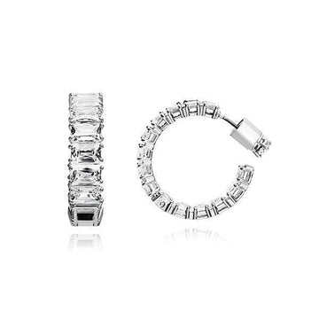 Swarovski Matrix Millenia Hoop Earrings 144731773 [P]