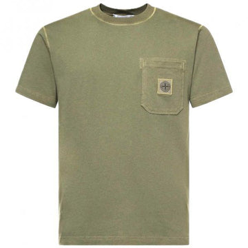 Stone Island Organic Cotton Jersey 'Fissato' Effect Slim-Fit T-Shirt 157537338 [P]