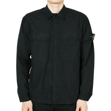 STONE ISLAND Stone Herren Wappen Patches Zwei-Taschen Überhemd Jacke (Schwarz) K1S15 1200015 S0003 V0029 133080698 [P]