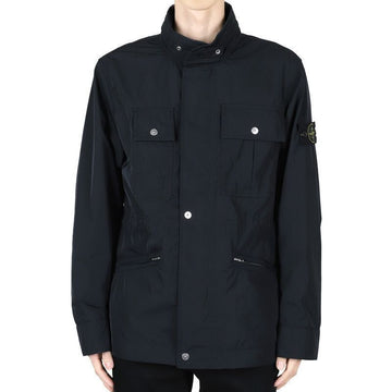 Stone Island Stone Men's Woven Patch Micro Twill Jacket (Navy) 4100007 S0026 V0020 124404719 [P]