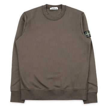 Stone Island Men's Regular Fit Crew Neck Sweatshirt with Patch (Brown) L1S15 6100060 S0051 V007C 152864967 [P]