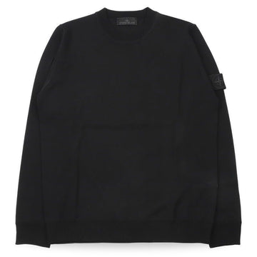 Stone Island Men's Ghost Patch Crewneck Wool Knit (Black) L1S15 5100074 S00FC V0029 152825894 [P]