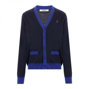 Maison Kitsune BOLD FOX HEAD PATCH BI-COLOR CARDIGAN 157617043 [P]