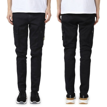 STONE ISLAND Cargo-Hosen mit Wappen-Patch für Herren (Schwarz) K2S15 3100034 S00L1 V0129 142757191 [P]