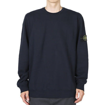 STONE ISLAND Männer Wappen Gebrusht Baumwoll-Fleece Sweater (Navy) K2S15 6100028 S0A20 V0020 140720186 [P]