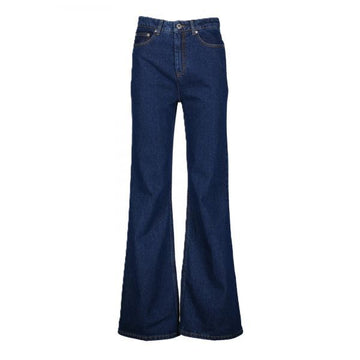 AMI Blue Cotton Flare Fit Jeans 157617274 [P]