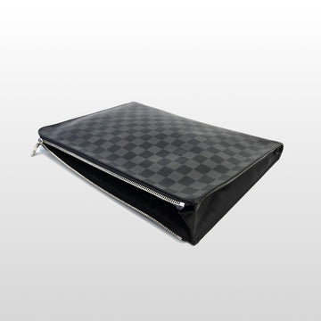 LOUIS VUITTON ダミエ キャンバス ポシェット ジュール クラッチ ブラック N64437 159119760 [P]