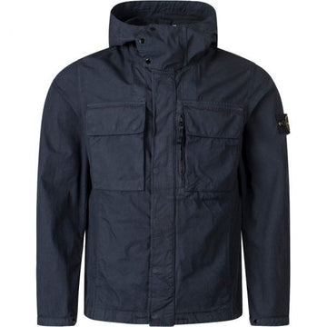 Stone Island Canvas Weave Cotton Organic Hooded Field Jacket 153847222 [P]