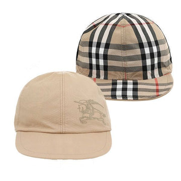 Burberry Reversible Kids Bucket Hat with Vintage Check Horse Logo Embroidery 8089420 B9368 119860043 [P]