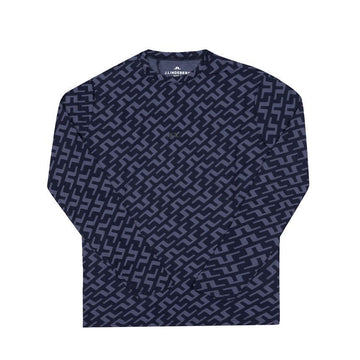 J Lindeberg Long Sleeve Thor Print Slim Fit Golf Mens Long Sleeve T-Shirt GMJT11138 O518 132832464 [P]