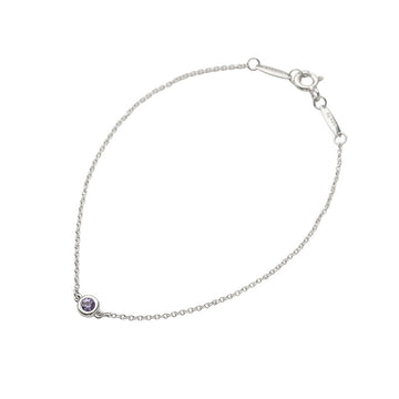 Tiffany & Co Silver Tanzanite Elsa Peretti Color By The Yard Bracelet 37163 159121826 [P]