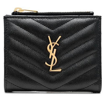 Saint Laurent La Prima Monogram Caviar Wallet 575879-BOW01-1000 28848966 [P]