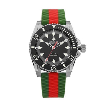 Gucci Dive Bee Men's Urethane Watch 157600241 [P]