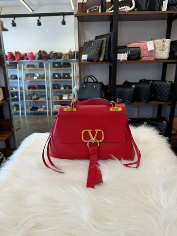 Valentino V Logo Top Handle Bag Red (SW2B0E48NKL) 159122407 [P]