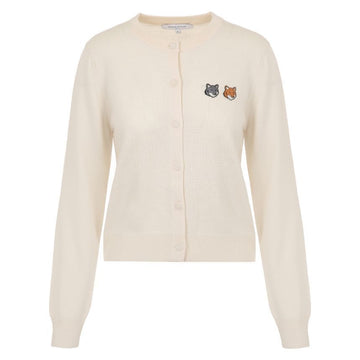 MAISON KITSUNE ダブルフォックスメリノウールカーディガン 155015920 [P]
