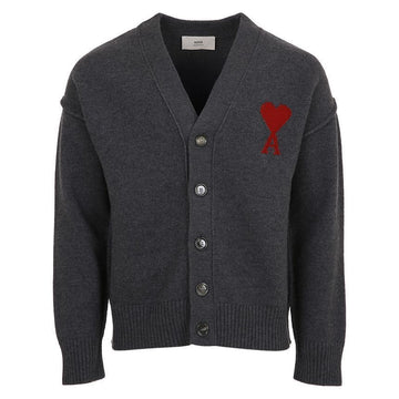 AMI Big Heart Merino Woll Cardigan 148531467 [P]
