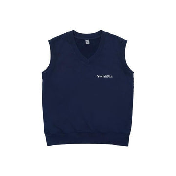SPORTY & RICH Unisex Serif Logo Knit Vest VN841NA 57733217 [P]