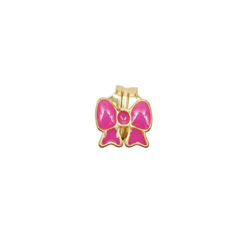 WILHELMINA GARCIA ミニリボンスタッズピアス SS2024-HOT PINK 152739583 [P]