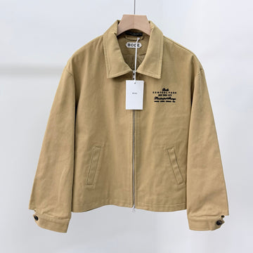 BODE Central Park Baumwoll Bomberjacke Camel Braun 159126220 [P]