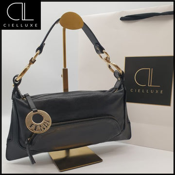 FENDI Kleine Hobo-Leder-Schultertasche 159130956 [P]