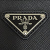 PRADA Saffiano Dreieckslogo Clutch Tasche Schwarz (2NG005) 159134112 [P]
