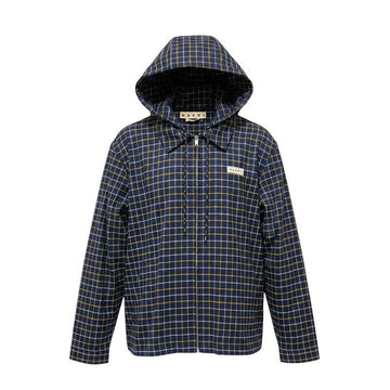 MARNI ネイビーブルー フード ジャケット 50 159135490 [P]