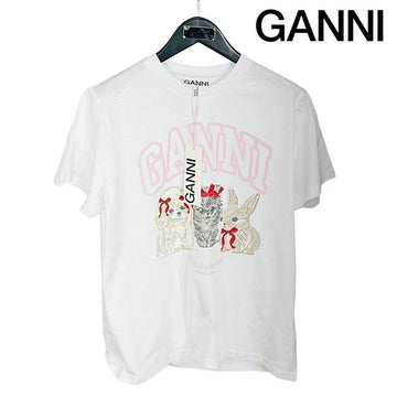 GANNI 動物柄半袖Tシャツ A1050029 151 156805742 [P]