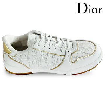 Dior Men's One Sneakers White/Gold 09W 100% Authentic 151122210 [P]