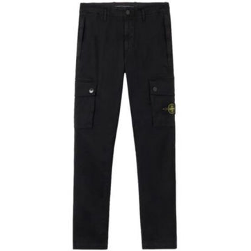 STONE ISLAND Stretch Organic Broken Twill Cotton Old Effect Slim-Fit Cargo Pants 150648056 [P]