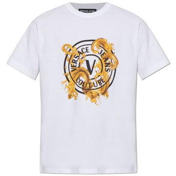 VERSACE プリンテッドコットンジャージTシャツ 159112729 [P]