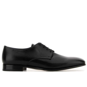 Prada Leather Lace-Up Shoes 156105264 [P]