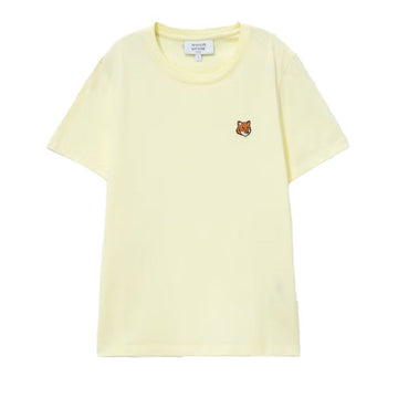 MAISON KITSUNE 26SS フォックス ヘッド レギュラー Tシャツ パステルイエロー PW00113KJ7026 0424 154952258 [P]