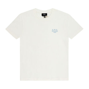 APC M26388 ALI BLANC/BLEU CIEL 公用 半袖 Tシャツ 151112497 [P]