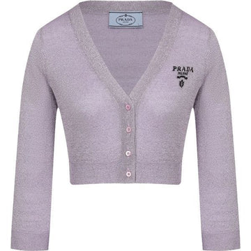 PRADA Crop Lux Cardigan 153556523 [P]