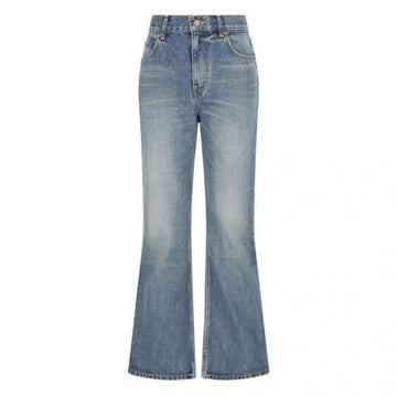 CELINE Bootcut-Jeans aus gewaschenem Baumwollstoff 153557447 [P]