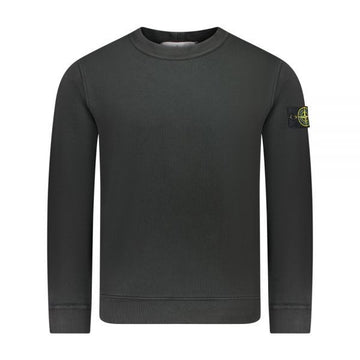 STONE ISLAND OLD Effect Cotton Diagonal Fleece Sweat Shirt (V0162) 61241 120960008 [P]