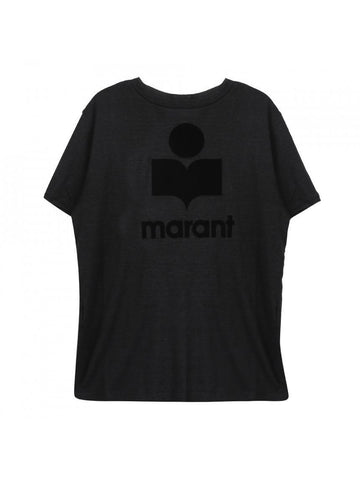 Isabel Marant Linen Short Sleeve T-Shirt 151060447 [P]