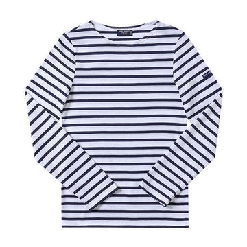 Saint James Unisex Long Sleeve T-Shirt 9858 NEIGE MARINE 151109240 [P]