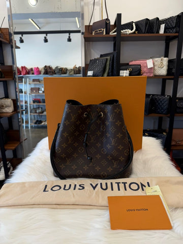 LOUIS VUITTON ネオノエ MM ブラック モノグラム 12345 159170623 [P]
