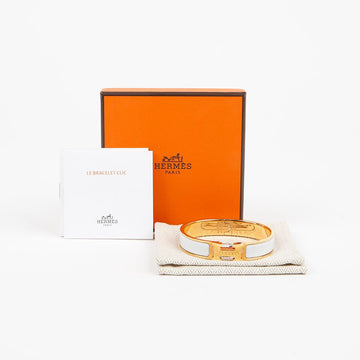 HERMES Click Ash PM Armband Blan Gold 159047698 [P]