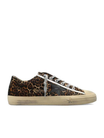 Golden Goose V-Star Sneakers Leopard Pony Skin Black 133016099 [P]