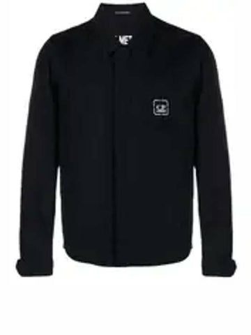CP COMPANY Metropolis Serie HyST Tela Überhemd Tela Logo Badge 14CMOS019A 006450A 888 133021294 [P]