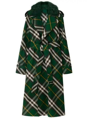BURBERRY Langcheckered Trenchcoat Gabardine 8082165 133024351 [P]